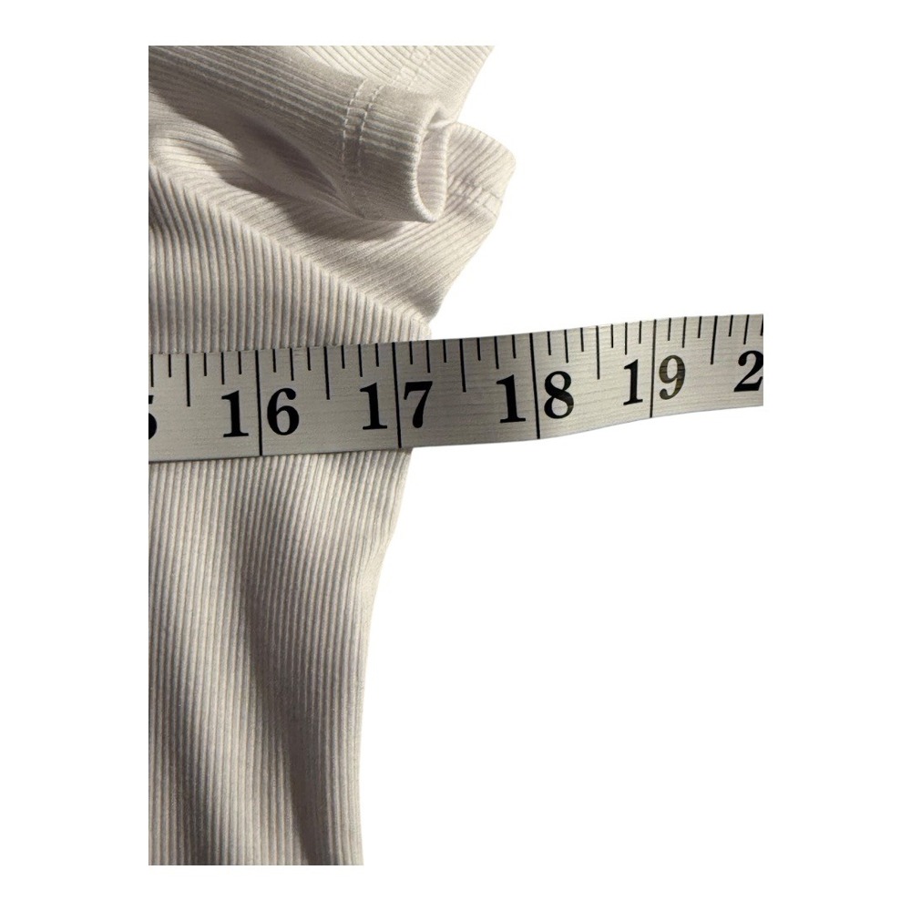 Madewell‎ Re)generative Cotton Ribbed Crewneck Tee Medium White NWT - Picture 6 of 8